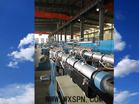 拉絲機電磁加熱（直絲曲絲）施工案例